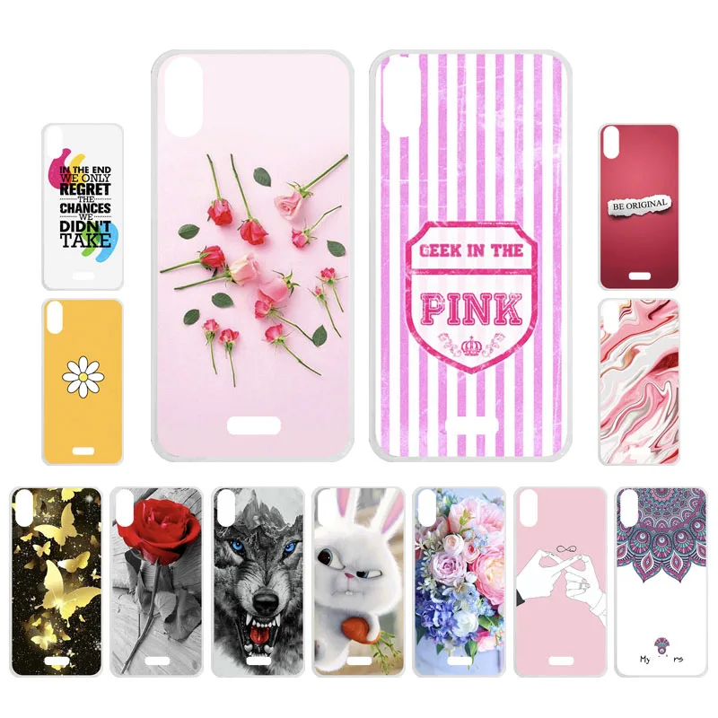 

Ojeleye DIY Patterned Silicon Case For Wiko Y80 Case Soft TPU Cartoon Phone Cover For Wiko Y50 Y 50 Covers Bags Anti-knock Shell