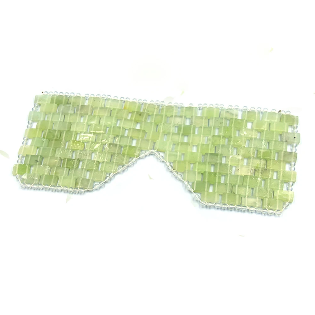 Natural Jade Eye Mask Stone Face Massager Wrinkle Remove Sleep Mask Tourmaline Sleep Face Eye Mask