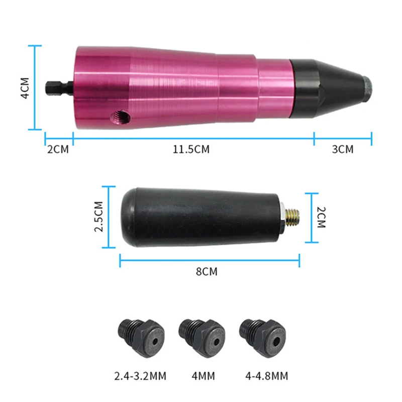Электрическая Заклепка машина для изготовления гаек клепки инструмент беспроводные клепки Дрель адаптер клепальщик вставить инструменты