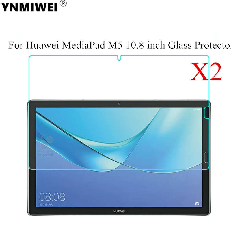 2 шт Защитное стекло для huawei MediaPad M5 10,8 дюймовая защитная пленка 9H Взрывозащищенная Защита экрана для huawei M5 10,8