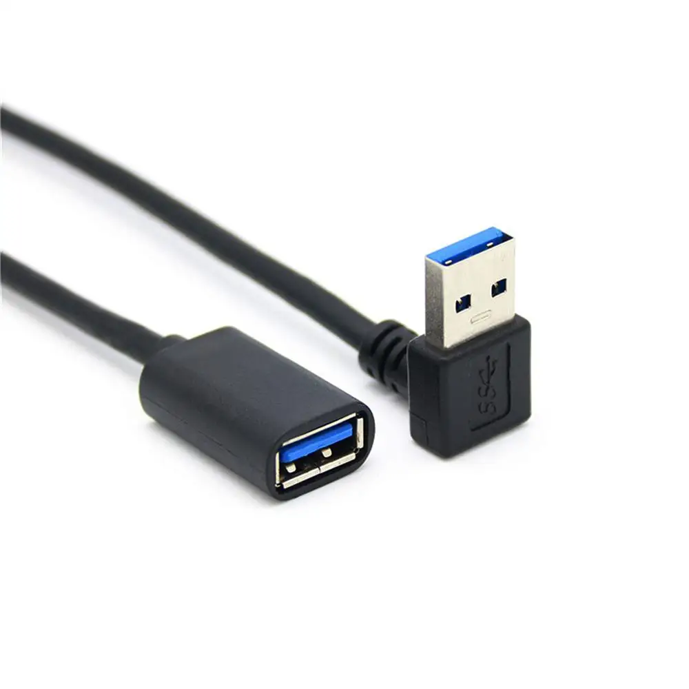 USB 3,0 Удлинительный кабель вверх вниз левый и правый угол 90 градусов мужчин и женщин супер скорость 5 Гбит/с USB синхронизации данных кабели для зарядки - Цвет: up