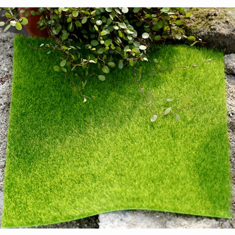 Искусственная зеленая трава 30 см квадратной формы имитация растения модель дома миниатюрное украшение для сада в виде Феи аксессуары игрушки