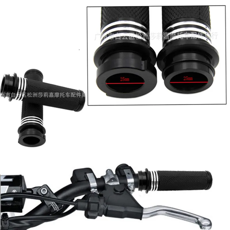 Черный 1 ''25 мм Резиновый moto hanlde ручки для Harley Sportster 883 1200 Touring Dyna Softail grip винтажный moto rcycle руль