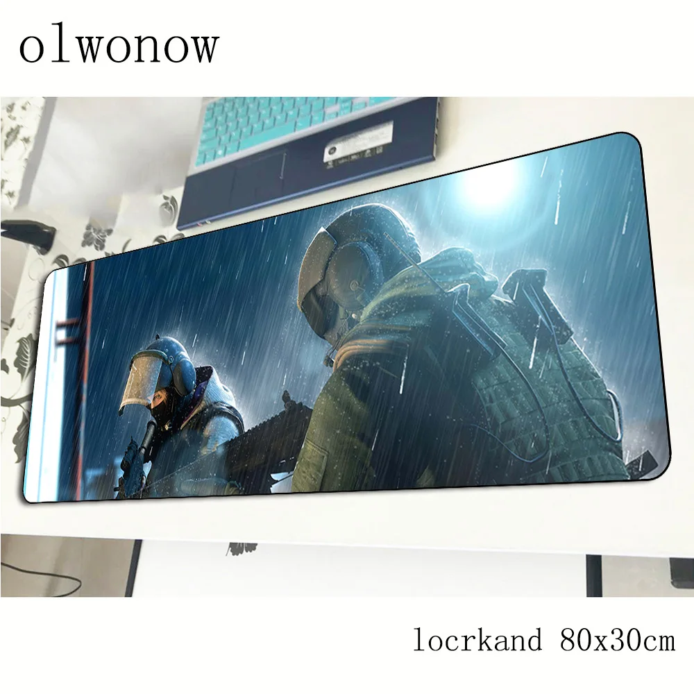 Игровой коврик для мыши Rainbow Six осада высокое качество 800x300x3 мм игровой HD печать