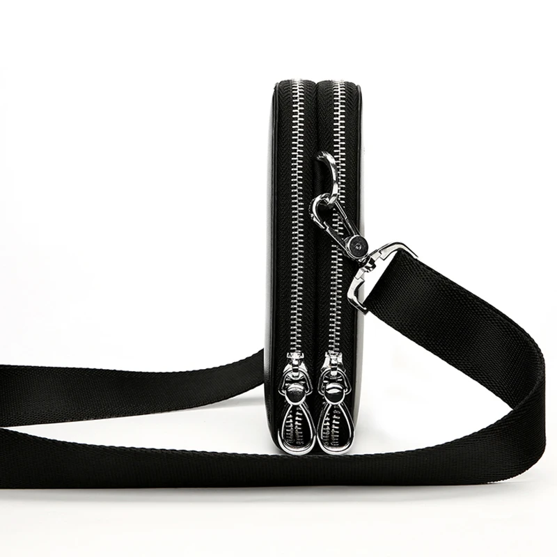 Skup FEIDIKABOLO nowe modne torby męskie skórzana torba męska podwójny zamek błyskawiczny mężczyźni Messenger torby promocyjne mała torba na ramię crossbody Man