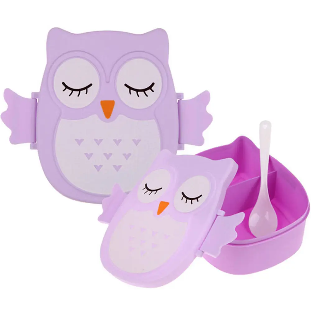 font b Food b font Container Owl Portable font b Food b font safe Plastic