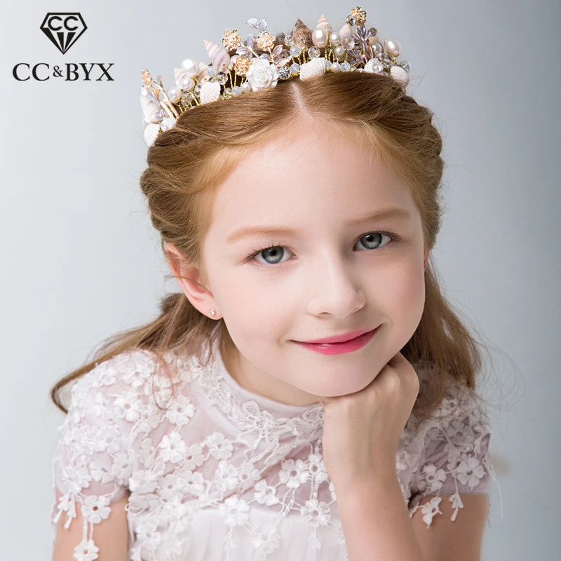 van nu af aan Pence realiteit Cc Kinderen Tiara 'S En Kronen Verjaardagsfeestje Sieraden Haaraccessoires  Voor Bruidsmeisjes Imitatie Parel Bloemvorm Geschenken Su079|Haarsieraden|  - AliExpress