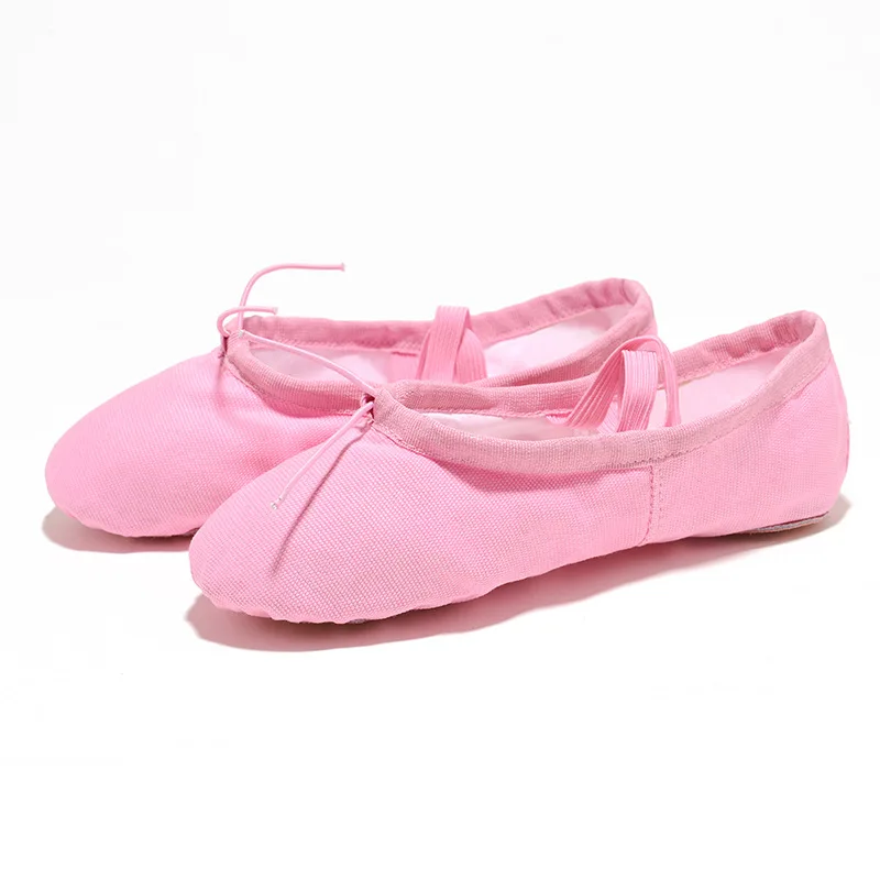USHINE/EU22-45; профессиональная Черная мягкая обувь на плоской подошве; Zapatos De Baile De Ballet; парусиновые женские балетки; Танцевальная обувь для девочек и детей