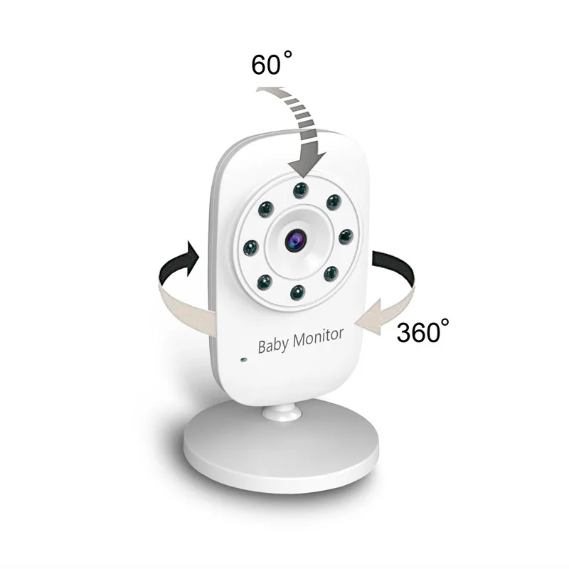 BabyKam 2,4 дюймов цифровой беспроводной детский монитор с камерой электронная няня внутренняя связь для няни температура 2X цифровой зум