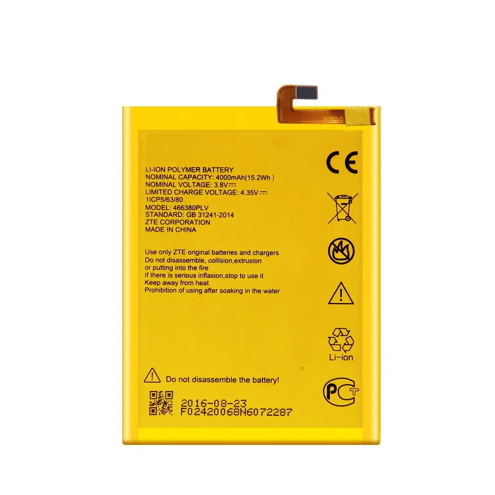 

4000mAh New high quality 466380PLV 466380PVL Battery For ZTE BLADE A610 A610C A610T BA610C BA610T phone battery