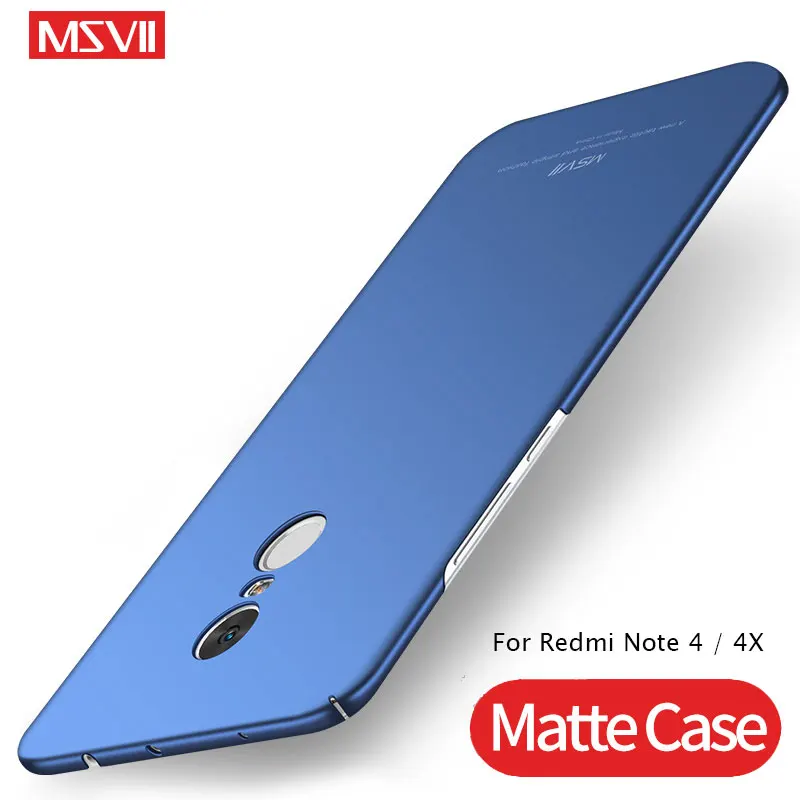 

Xiaomi Redmi Note 4x Case Msvii Matte Cover For Xiaomi Redmi Note 4 Global Version Case Xaomi PC Cover For Redmi Note4x 4 x Case