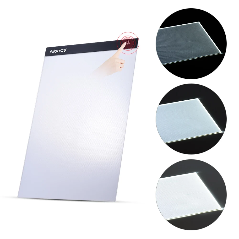 

Portable A3 LED Light Box Drawing Tracing Tracer Writing Table Pad Panel Copyboard with Memory Function Stepless Brightness