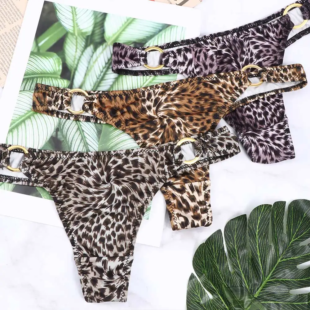 

Hot Sale Sexy Leopard Panties Thong Women's Seamless Briefs Lingerie Underwear Female Low-Rise G-string Calcinha Lingerie Tanga