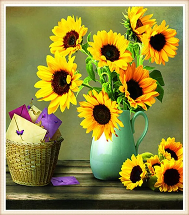 

2016 new Diamond painting cross stitch square Stone Home Decoration Needlework Diy Diamond Embroidery flowers For Gift