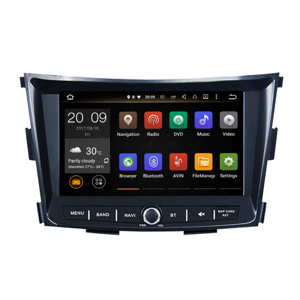 Top 4GB RAM Android 8.0 Octa Core Car Radio Stereo For SsangYong Tivoli 2015- Car Multimedia Player GPS Navigation WIFI/4G DAB+ 2