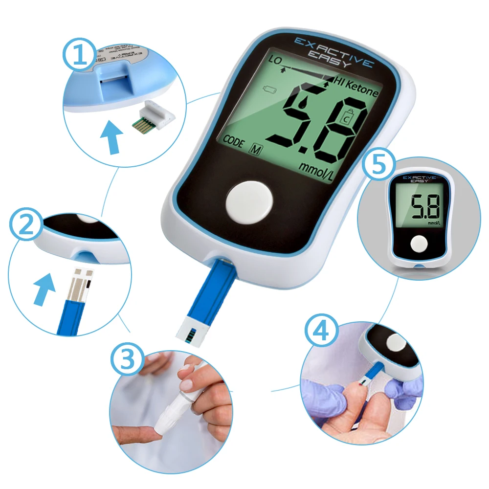 ELERA Blood Glucose Meter Medical Device for Measuring Blood Sugar