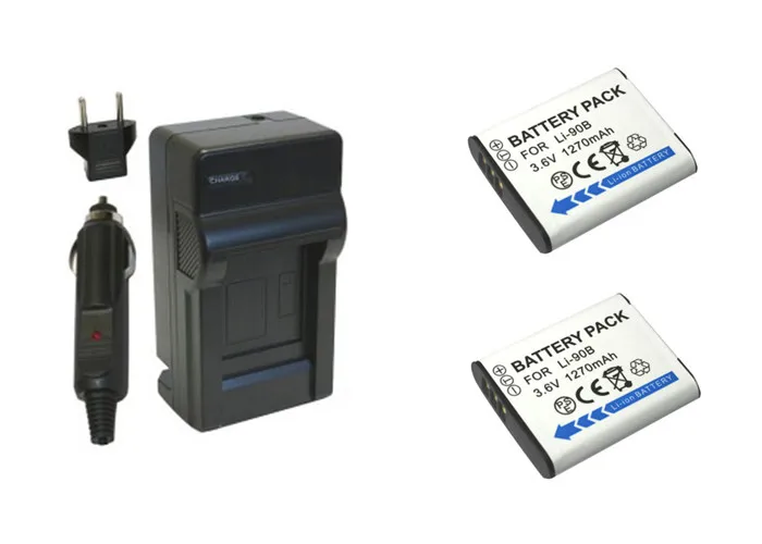 2X LI-90B LI-92B LI92B LI90B 90B Batteries+Charger for Olympus XZ-2,SH-50, SH-1, SP-100, Tough TG-1, TG-2, TG-3,TG-4,TG-tracker.