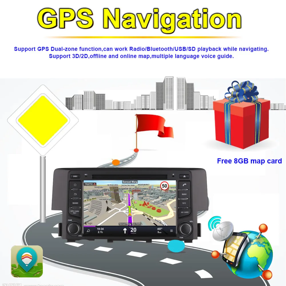 Clearance Android 8.0 Octa Core 4GB RAM Car DVD Multimedia Player For Honda Civic 2016- GPS Navigation Bluetooth Head Unit Radio Stereo 1 Clearance Android 8.0 Octa Core 4GB RAM Car DVD Multimedia Player For Honda Civic 2016- GPS Navigation Bluetooth Head Unit Radio Stereo 1