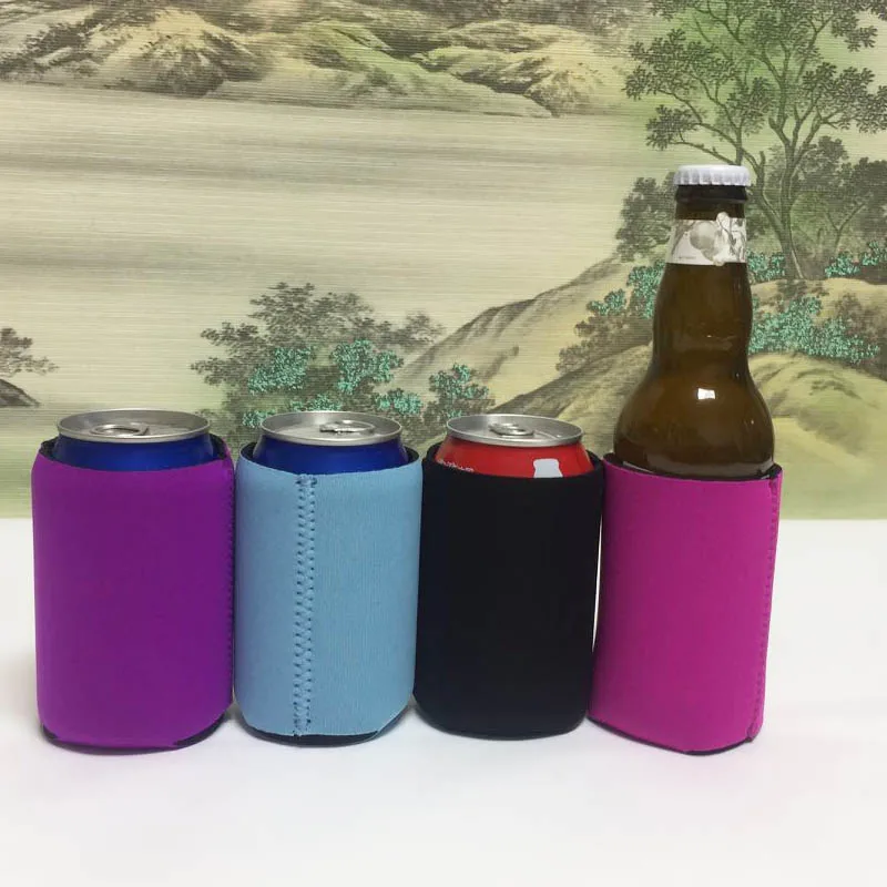 개/몫 Neoprene Stubby Holders 절연 캔 맥주 쿨러 가방 잡초 와인 맥주 음식 캔 Thermo Bolsa Termica 슬리브