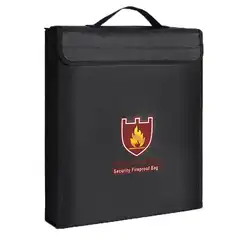 Прочный противопожарный портфель водостойкий пакет для документов канцелярские принадлежности офисные легкие и портативные