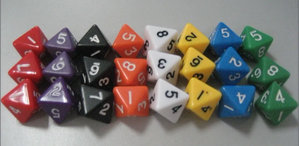 D8 dice digital game life calculator magic props trpg dnd d8