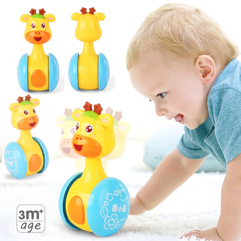 

Baby rattles tumbler doll baby toys sweet bell music roly-poly learning education toys gifts baby bell baby toys 0-12 months0-24