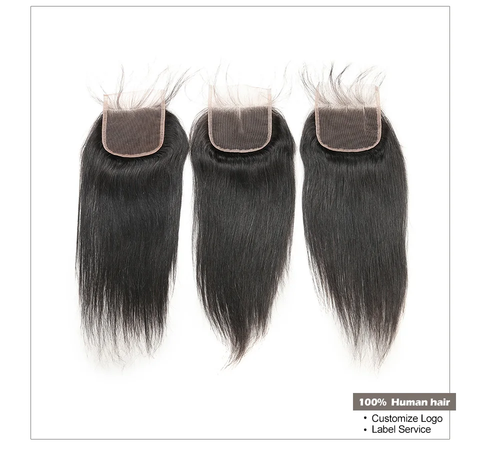 Hair Villa Human Hair 44 Swiss Lace Closure Brazilian Straight Hair Closure 8-20inch Free Middle 3 Part Closure With Baby Hair (6)