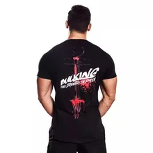 Быстросохнущая компрессионная Мужская футболка с короткими рукавами рубашка Для Бега Спортзала футболка мужские тренировочные Колготки Летняя лучшая одежда для бега