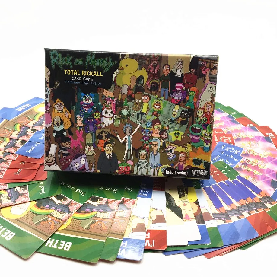 

Rick and Morty Game Total Rickall Card Play Game Cards Collection Rick Y Morty Yuego For Fun With Box