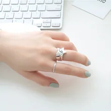 100% Authentic 925 Sterling Silver Simple Star Rings For Women High Quality Silver Geometric Five-pointed Star Rings Jewelry цена 100% Authentic 925 Sterling Silver Simple Star Rings For Women High Quality Silver Geometric Five-pointed Star Rings Jewelry цены онлайн