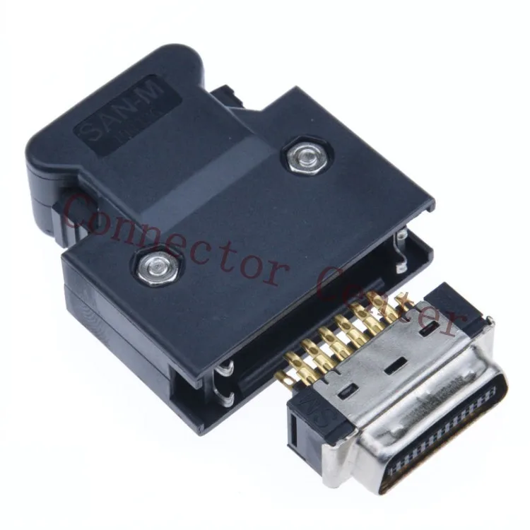

MDR Cable Connector plug male 26-Pin Compatible With 3M SCSI CN Connector 10326 10126 with latch