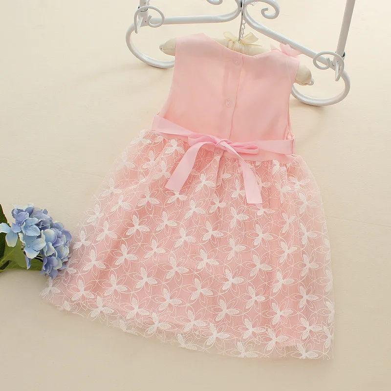Кружевные Платья с цветочным узором для маленьких девочек, шифонвечерние праздничное платье для маленьких девочек, Детский костюм принцессы, платье, платье для дня рождения, вечернее платье, От 0 до 3 лет