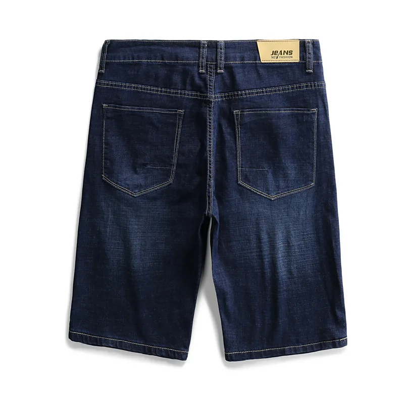 Новое поступление модные супер большие джинсы мужские летние прямые цилиндрические Модные свободные по колено повседневные Большие размеры 30-48