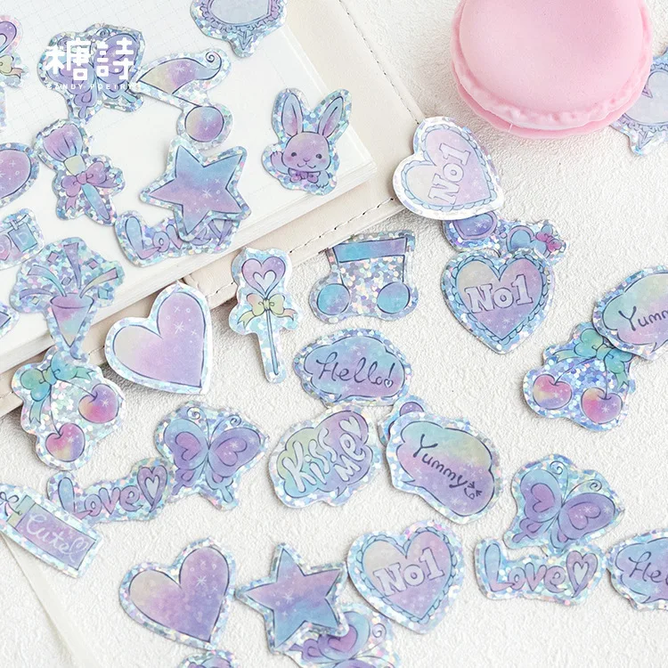 

100PCS New Cute Girl Pink Children Stationery For DIY Albums Scrapbooking Diary Decoration Cartoon Depicting Stickers