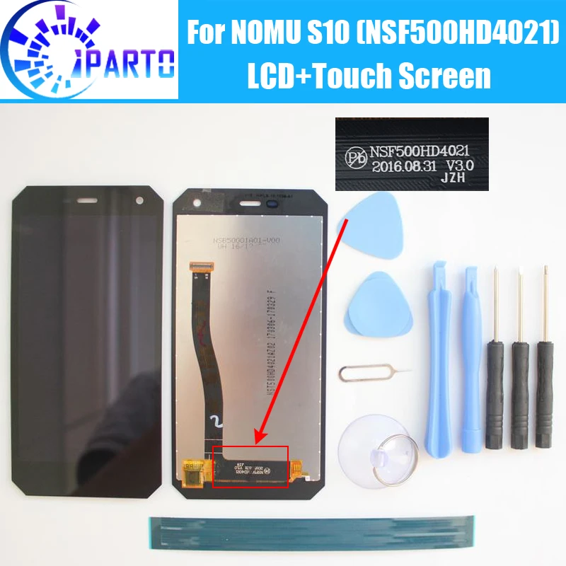 NOMU S10 LCD Display Touch Screen 100 Original LCD Digitizer Glass Panel Replacement For NOMU S10