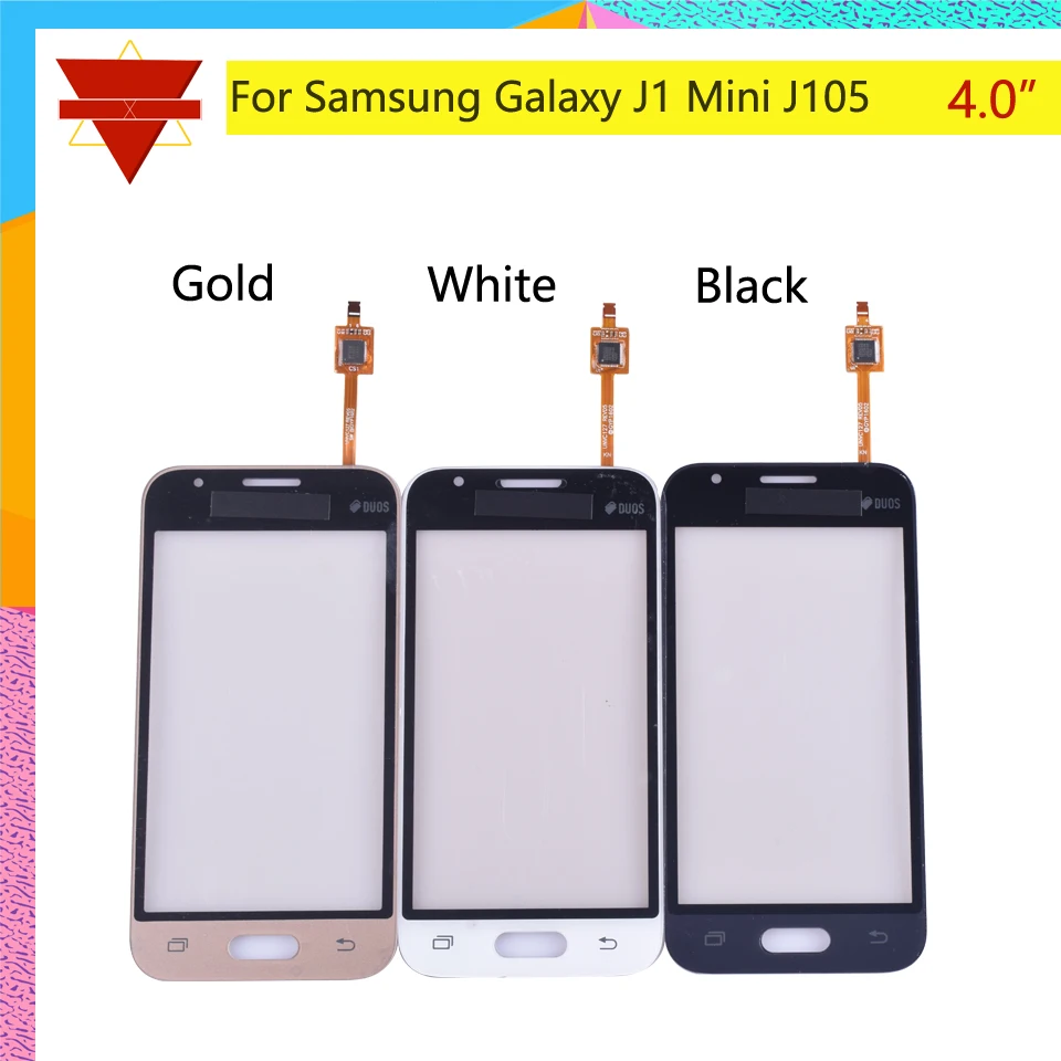 4," для Samsung Galaxy J1 Mini J105 SM-J105F J105Y сенсорный экран дигитайзер Передняя стеклянная линза Панель с гибким кабелем не ЖК-дисплей