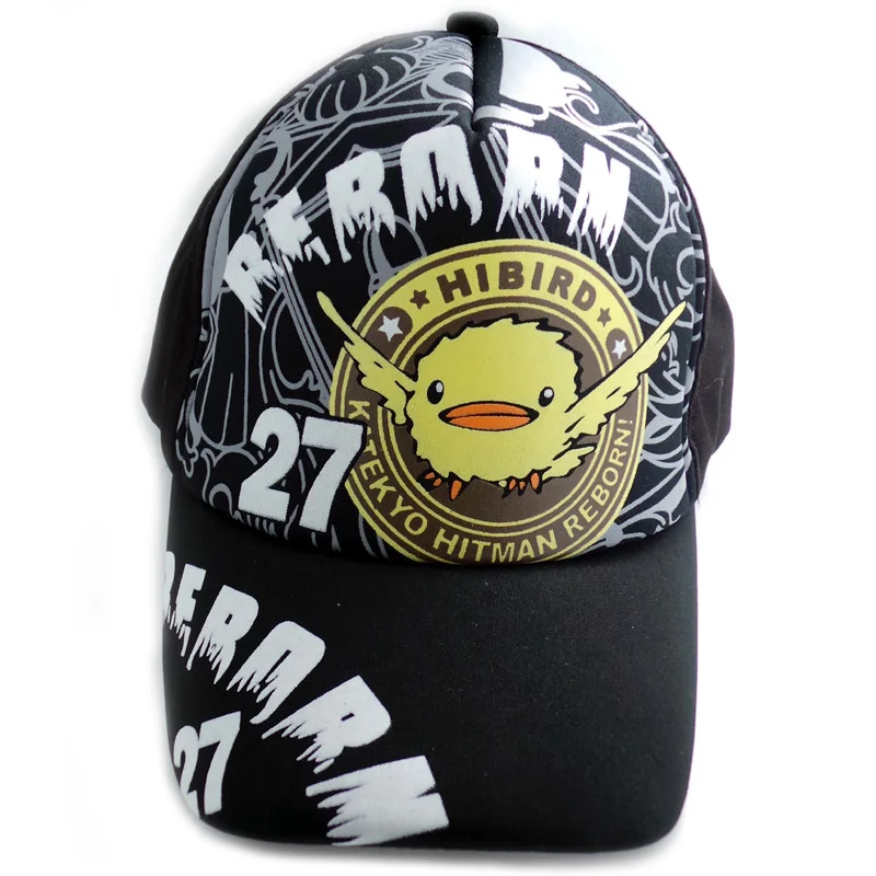 

Colorful Anime HITMAN REBORN Casual Cotton Hat Hibari Kyoy Printing With Sun Cap for Outdoor Activities
