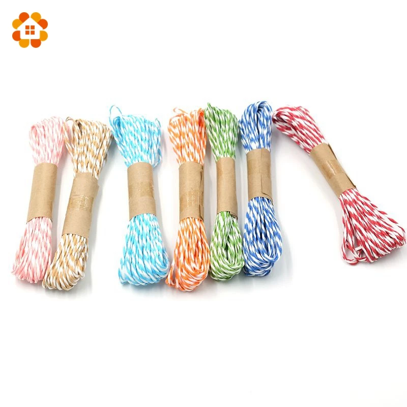 

10M/Lot Width 2MM DIY Hand-woven Paper Spell Color Thin Ropes For Gift Packing Scrapbooking Wedding Birthday Party Decoration