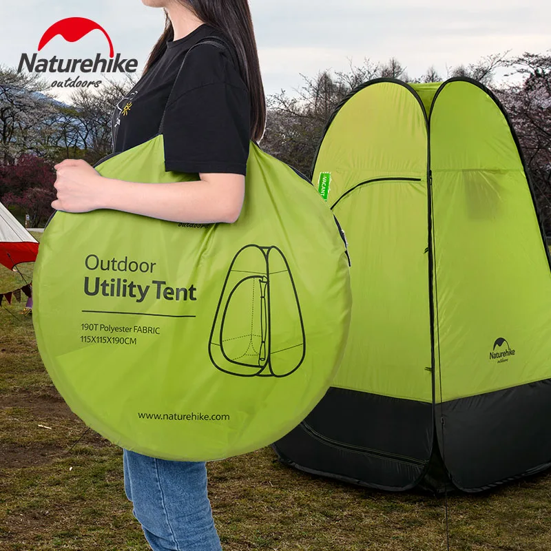 naturehike pop up gizlilik dus cadiri tasinabilir acik barinak kamp tuvalet soyunma odasi 190cm uzun boylu tasima cantasi ile tents aliexpress