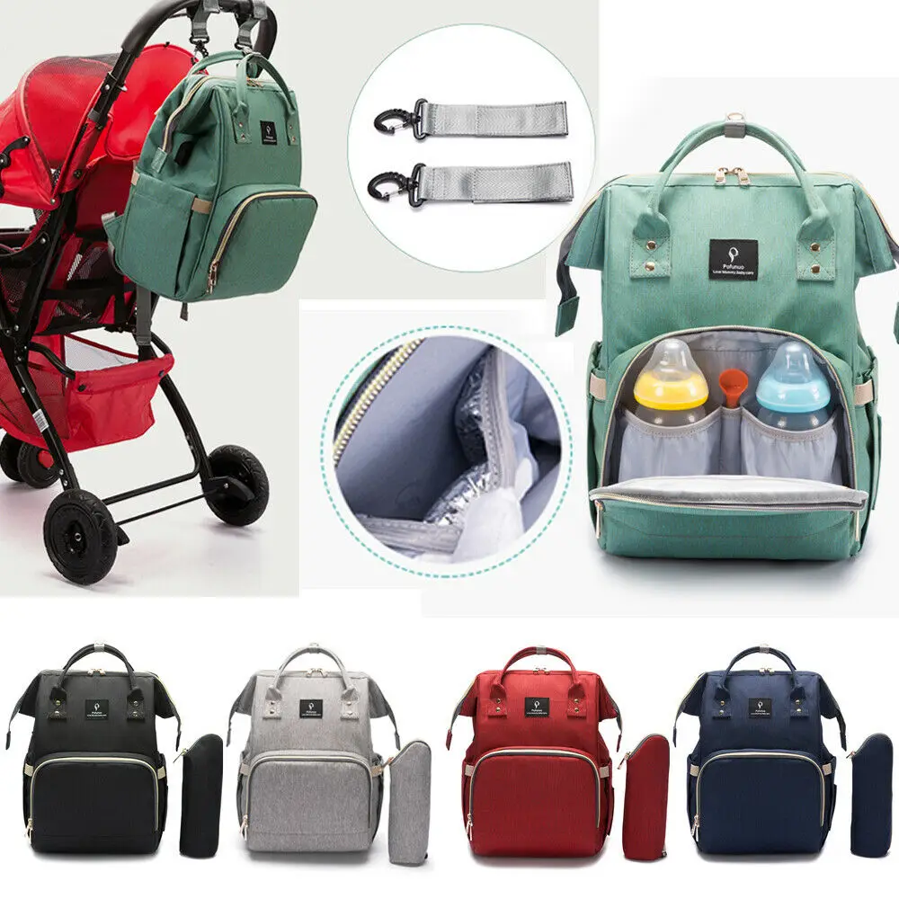

Baby Diaper Nappy Mummy Changing bag Backpack Set Multi-Function Hospital Bag