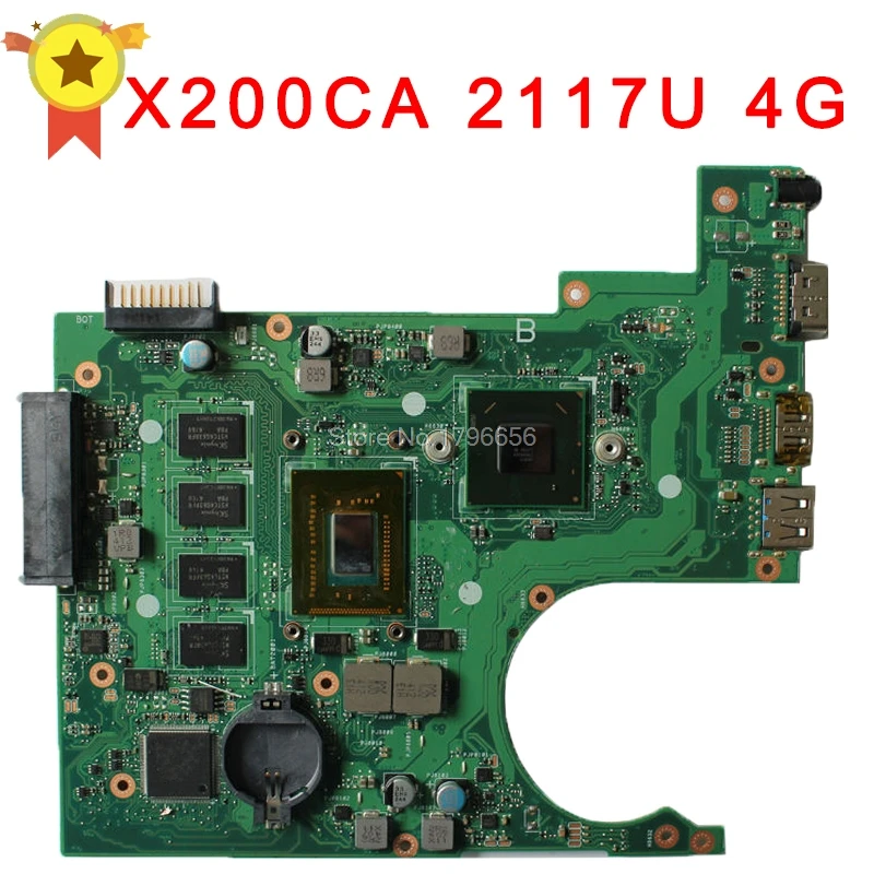 For Asus X200CA Motherboard With 2117 CPU x200ca rev2.1 System Board