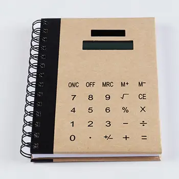

Creative Betterhill Multi-function Notebooks Solar Power Calculator Memo Notes Book environmental friendly Notebook