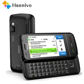 Перейти на Алиэкспресс и купить C6-00 Nokia разблокированный оригинальный 3,2 дюймовый мобильный телефон GSM 3G WIFI GPS 8MP телефон 1 год гарантии Бесплатная доставка
