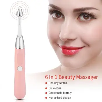 

6 In 1 Beauty Bar Electric Face Eye Nose Body Joint Massager Anti Wrinkle Facial Skin Lifting Tightening Body Massage Stick Tool