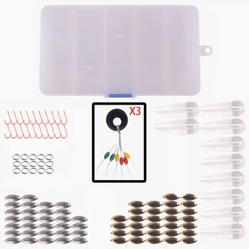 

Fishing DIY Space Beans Hooks Fishing Copper Blade Inline Spinner Lure Kit Fishing Tool Lure Accessories Lure Set With Box L88