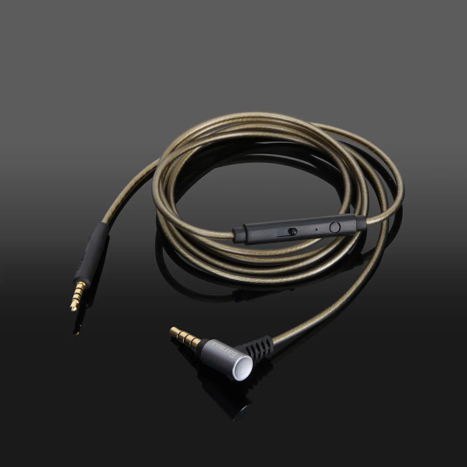 Сменный серебристый аудиокабель с удаленным микрофоном для Bose SoundTure SoundLink QuietComfor