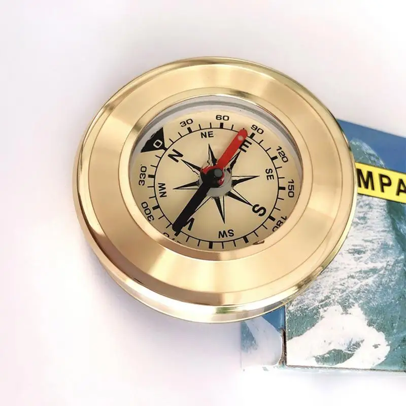 

Travel Outdoor Mini Pocket Compass Professional Mountaineering Hiking Compass with Light Waterproof