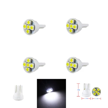 

4pieces T10 1210 5 SMD LED Parking Bulb Auto Wedge Clearance Lamp Bright White License Light Bulbs