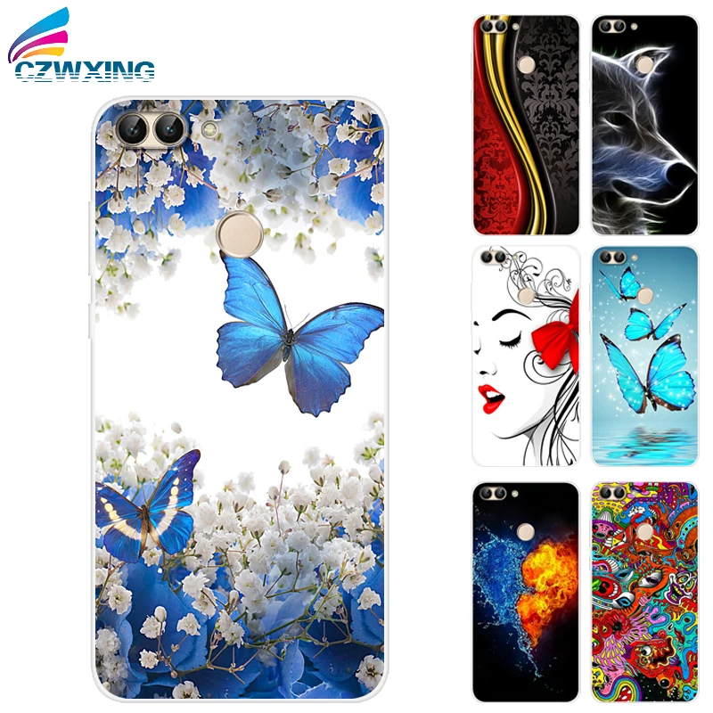 Для huawei P Smart Case Силиконовая задняя крышка мягкая чехол для телефона PSmart FIG-LX1 5 65