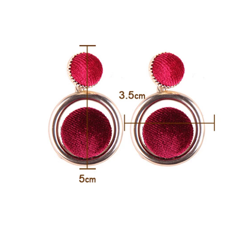 Женские бархатные серьги длинные с подвеской в Корейском стиле 2018|pendant earrings|earrings